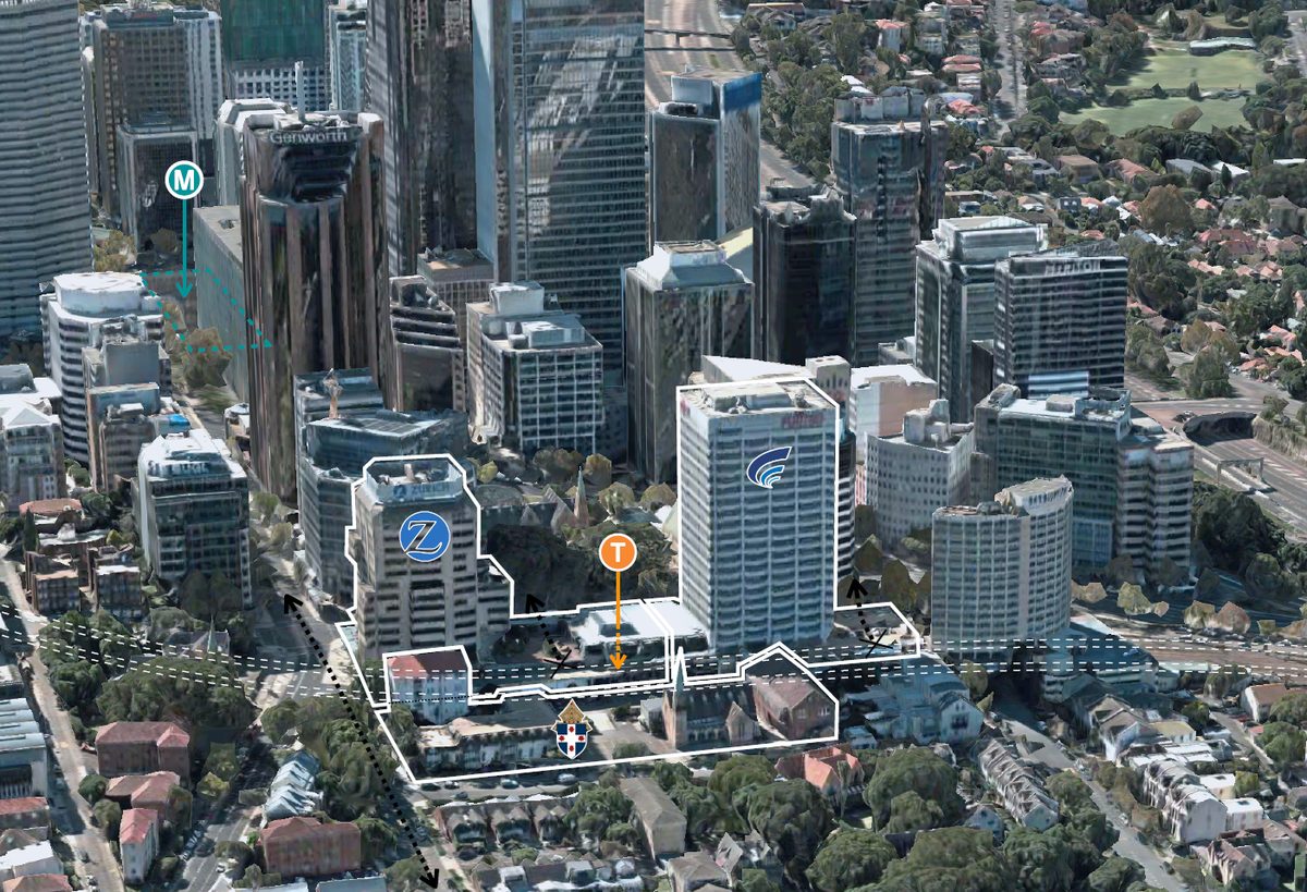 Aerial precinct map showing 5 Blue Street in context of North Sydney